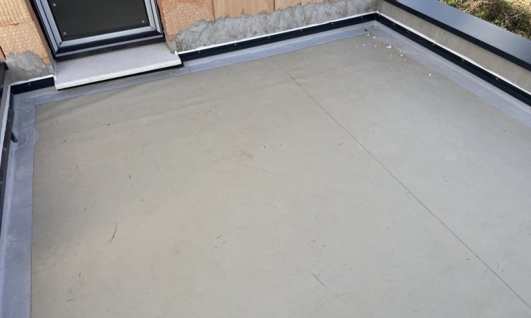 Etancheite Terrasse accessible en membrane pvc.